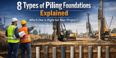 8 Types of Piling Foundations Explained – Which One Is Right for Your Project?