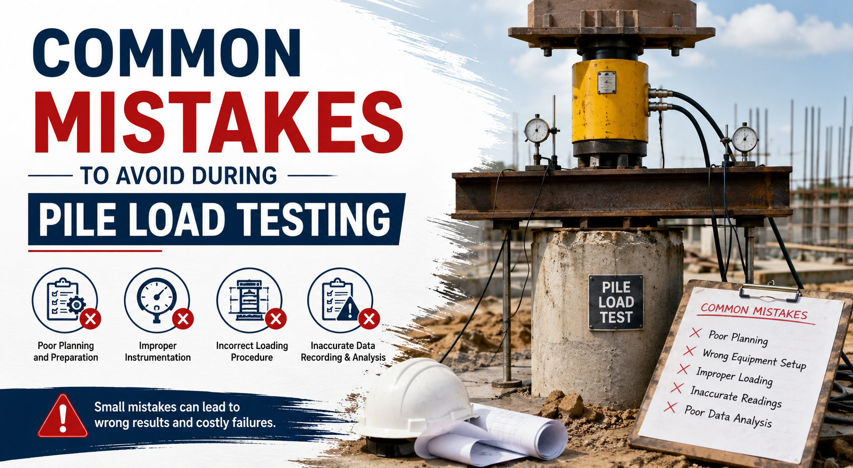 Common Mistakes to Avoid During Pile Load Testing
